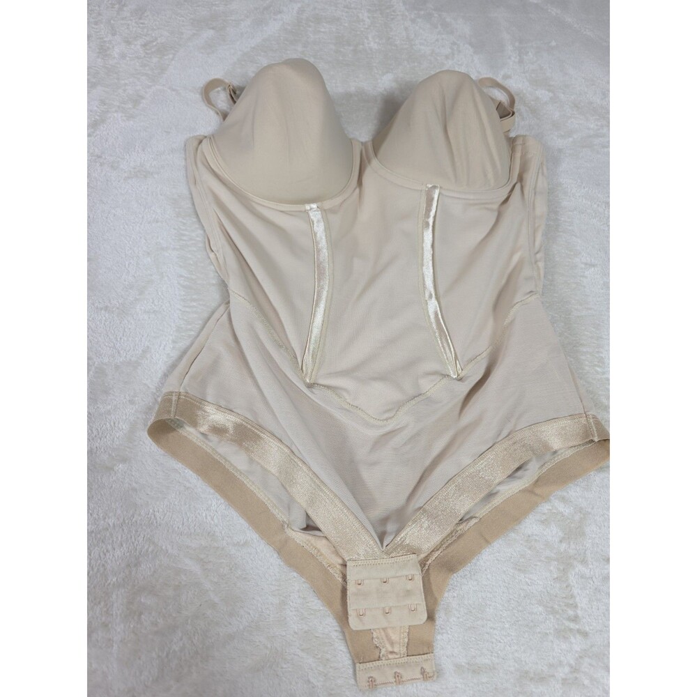 Maidenform Ultra Firm Built-In-Bra Body Shaper 40D FL1256 Beige Underwire Boning